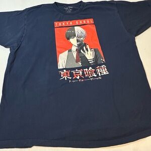 Tokyo Ghoul Kaneki Ken Graphic Anime T‑Shirt 2XL Funimation Official Tee